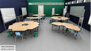 Collaborative Classroom Tables - Elementary (Option C)